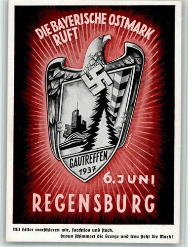 Regensburg Gautreffen 1937 Die Bayerische Ostmark ruft