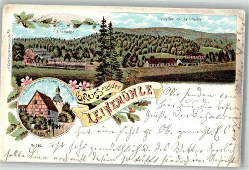 Leinemühle 1899 G.A. Bürgers Geburtshaus in Molmerswende