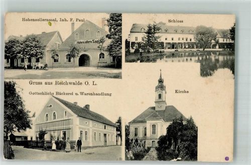 Reichwalde Schloss Bäckerei Gottschlich Hohenzollernsaal Dorfkirche