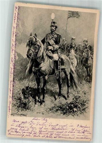 Kavallerie Militär Belgien 1904 Künstlerkarte