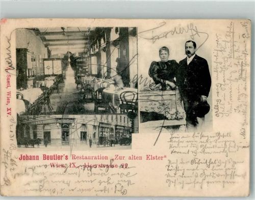Wien Gasthaus Zur alten Elster Alserstrasse 22 Leim löst sich