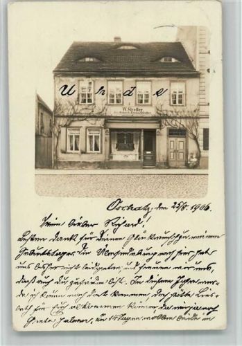 04758 O7260 Oschatz 1905 BOAKC Geschäft W. Streller Ort lt. Stempel