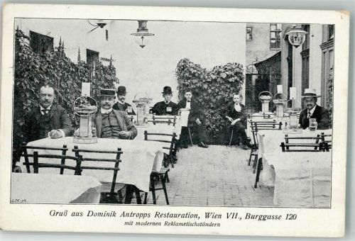 Wien 1913 Gasthaus Antropp Burggasse 120