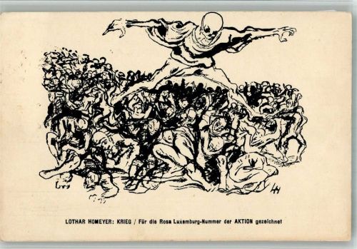 Lothar Homeyer Krieg Rosa Luxemburg Nummer Gebrauchsspuren Scan genau beachten