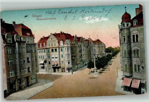 Glogau 1917 Hohenzollernstrasse Feldpost WK I