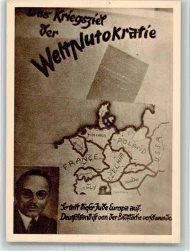 Wien Großausstellung 1943 SST Wien-Messepalast Ausstellung 1918 So teilt dieser Jude Europa auf