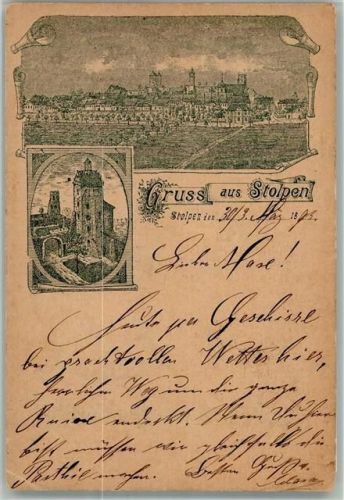 Stolpen 1893 Gebrauchsspuren Scan genau beachten!