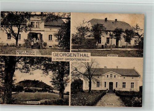 Gröditzberg Georgenthal Handlung Backerei und Warenhandlung Försterei Gröditzberg