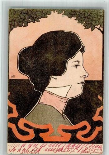 1900 Lithographie Jugendstil Verlag E. Arenz Nr. 510