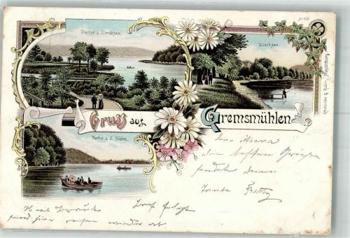 Bad Malente-Gremsmühlen 1898 An der Holm Am Diecksee