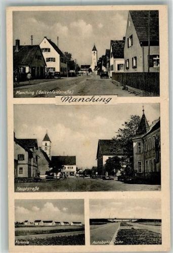 Manching Geisenfeldstrasse Hauptstrasse Kolonie Kirche St. Peter