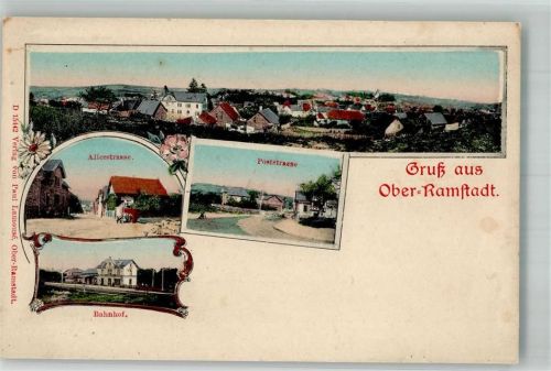 Ober-Ramstadt Alicestrasse Poststrasse Bahnhof