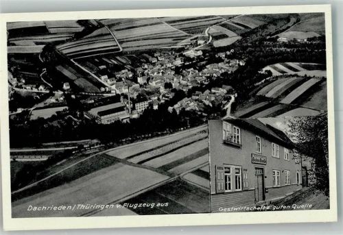 99974 O5701 Dachrieden - Fliegeraufnahme Gasthaus zur guten Quelle