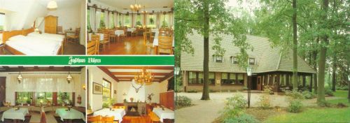 Cloppenburg Jagdhaus Bühren Hotel Gasthaus Innen-und Aussenansicht Klappkarte