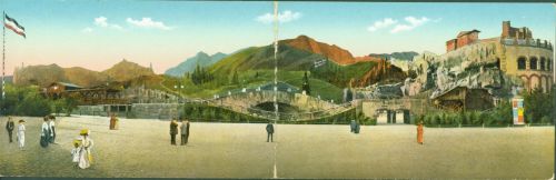 Leipzig Int. Baufachaustellung 1913 Alpenbahn