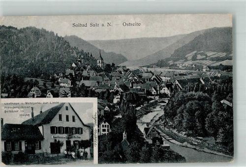 Sulz 1926 Gasthaus zur Linde Neckar
