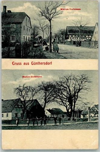 1917 BOAKC Günthersdorf Godzieszów Niedere und Mittlere Dorfstrasse