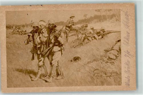 1918 Tansania Askaritreue Kolonial Krieger Spende sign. Fritz Grotemeyer