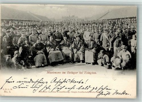 1898 Nr. 3 Missionare im Ostlager bei Tsingtau
