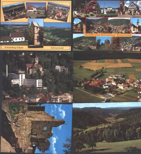 Schramberg Lot mit 6 div AK