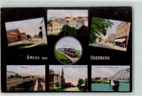 Bohumin Bahnhof Eisenbahn Lok Kaiser Franz Josel Jubiläums Brücke Kath. Kirche Ringstraße