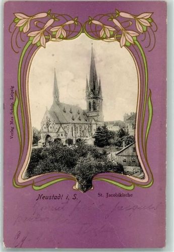 Neustadt 1903 St. Jakobikirche Jugendstil