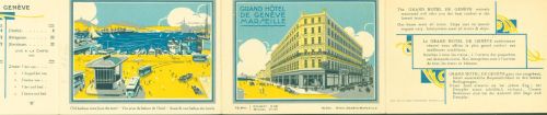 Marseille Grand Hotel Geneve 3-fach Klappkarte