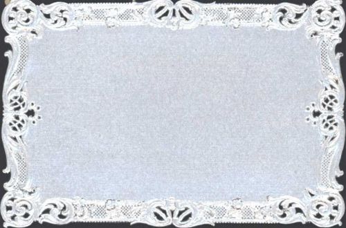 Silberkarte, Ränder gestanzt und geschwungen