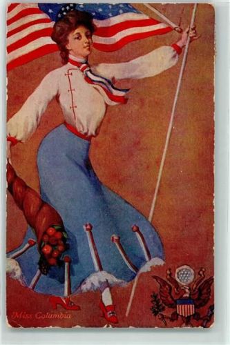 Columbia 1908 Miss Columbia Patriotik