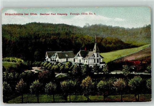 Oliva 1918 Gasthaus Strauchmühle