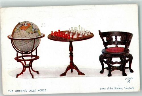 1924 The Queens Dolls house - Puppenstube Globus Tuck Serie II Nr. 4501 Postkarte
