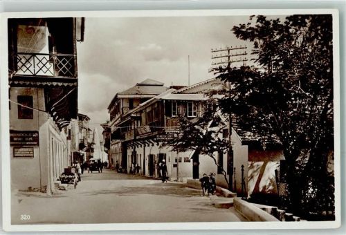Mombasa Motorrad Auto Straße Woermann Linie Deutsche Ost Afrika Linie Hamburg
