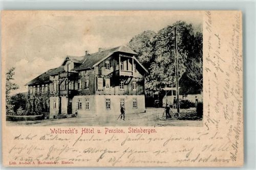 31737 W3262 Steinbergen , Wesergeb 1901 - Hotel-Pension Wollbrecht