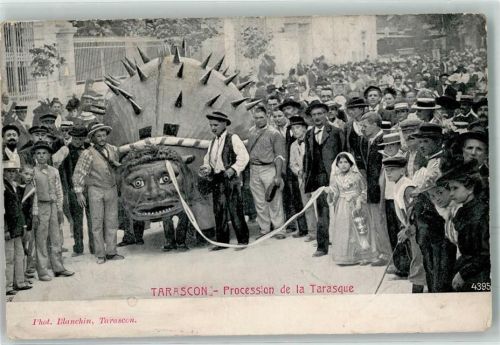 Tarascon 1904 Procession de la Tarasque