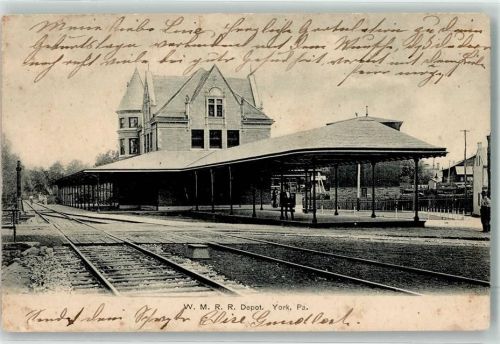 Baltimore 1906 Bahnhof W.M.R.R. Depot York Pennsylvania