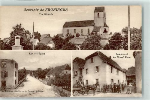 Froeningen Kirchstraße Gasthaus Weißes Pferd