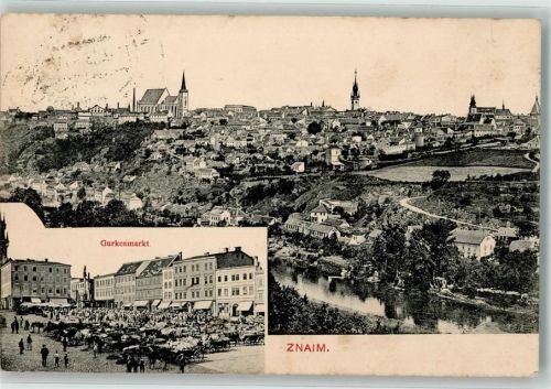 Znojmo 1908 Gurkenmarkt