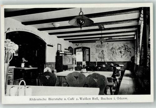 Buchen Gasthaus zum Weißen Roß Gaststube Klavier
