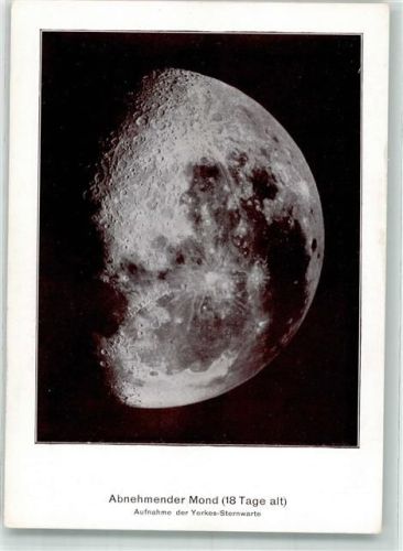 Stuttgart Abnehmender Mond Aufnahme Yerkes Sternwarte