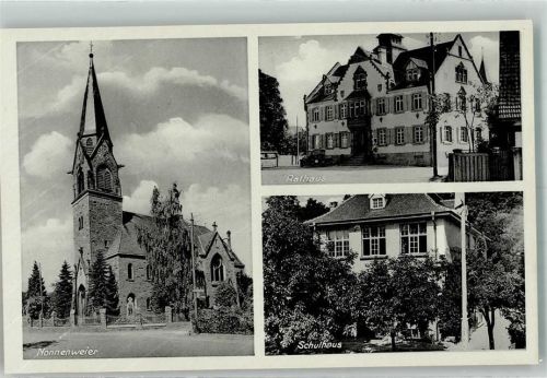 Nonnenweier Dorfkirche Rathaus Schule