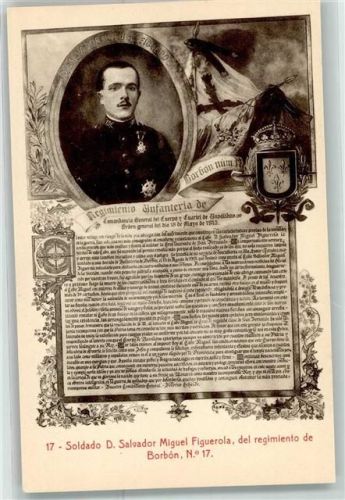 1915 17- Soldato D. Salvador Miguel Figuerola del regimiento de Borbon Nr. 17