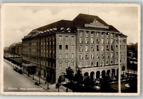 Gleiwitz 1939 Cafe Haus Oberschlesien Foto AK