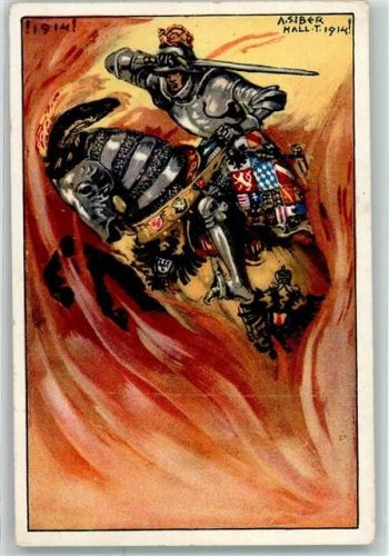 1917 sign.Siberhall A, Ritter Eisenfaust