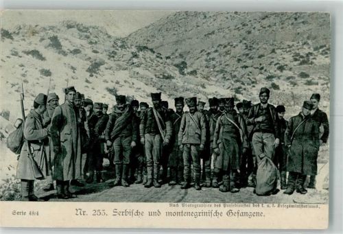 Serbische montenegrische Gefangene WK I