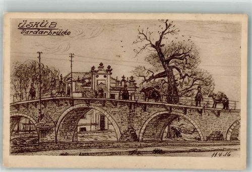 Skopje 1916 Vardarbrücke