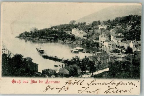 Lovrana 1900 Hafen Ika