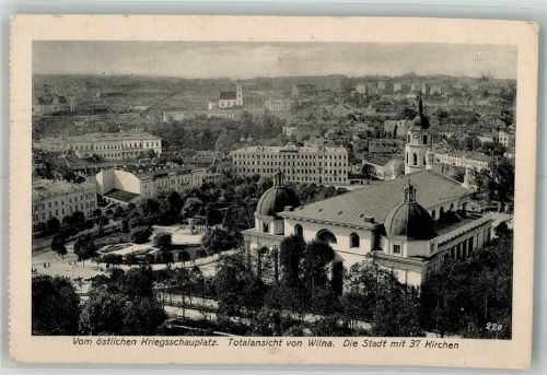 Wilna 1916 Feldpost WK I Nr. 166