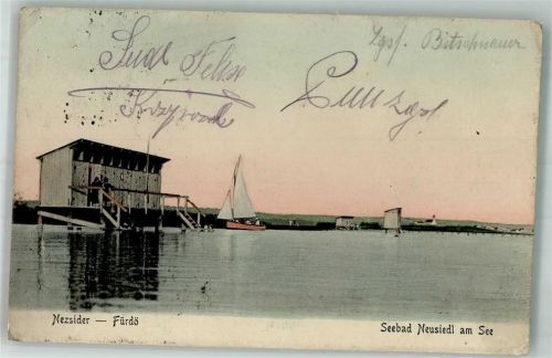 7100 Neusiedl am See Foto AK Schwimmbad