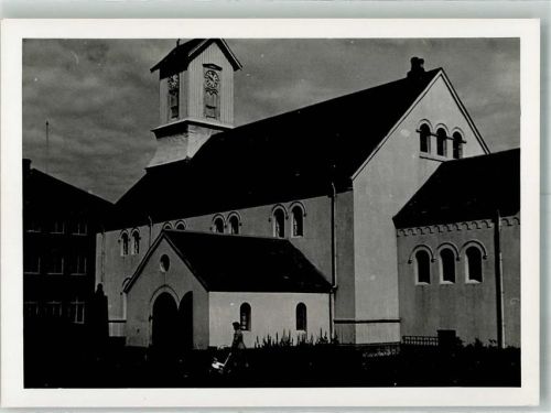 Reykjavik is Kirche Bygging Kirkja Ort handschriftlich
