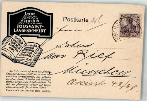 Biberach 1919 Bopp & Haller Buchhandlung Langenscheidt Sprachen lernen